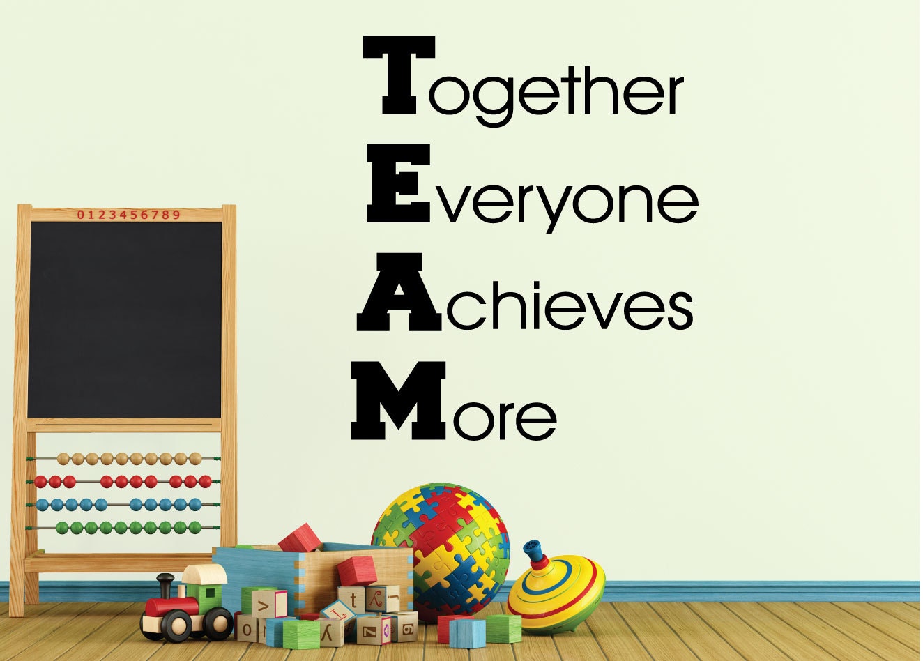 TEAM Together Everyone Achieves More. 0176 Home Decor Wall