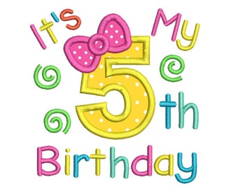 Happy 5th birthday | Etsy