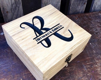 Keepsake box - Gift box - Memory box - Wedding keepsake - Gift for him - Best man gift - Wedding gift - Gift for them - Gift for Her