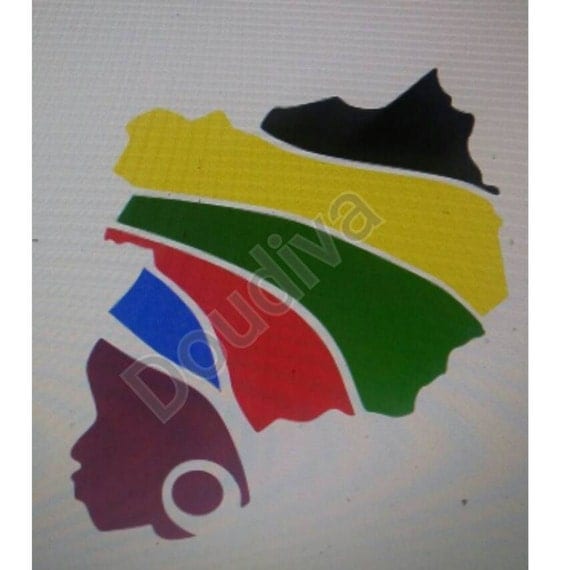 African Rasta lady SVG File SVG File For Cricut Ethnic Svg