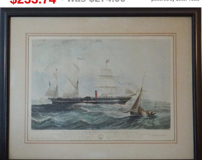 The Steam Ship President - 1840