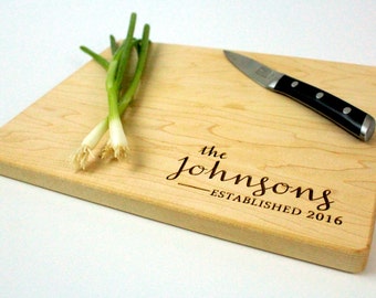 Personalized cutting board-1,Engraved cutting board,Personalized wedding gift,gift for couples, housewarming gift, engagement gift