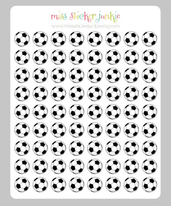 Soccer Stickers Soccer Ball Stickers Soccer Practice Reminder
