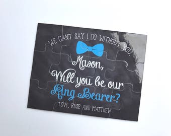 Ring Bearer Proposal Puzzle Junior Groosman Usher | Will you be my Bridal Party 016