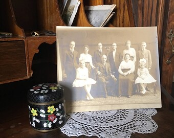 Antique Photograph - Family Photo - Antique Picture - Antique Photo - Sepia Photo