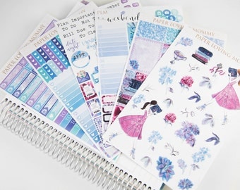 Secret Garden Weekly Kit | Foiled Stickers | Foiled Planner Stickers | Planner Stickers designed for use with the Erin Condren Life Planner