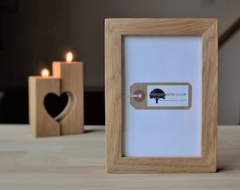 Wooden picture frames - Oak wood picture frames in 4x6 5x7 6x8 morganpeterframe