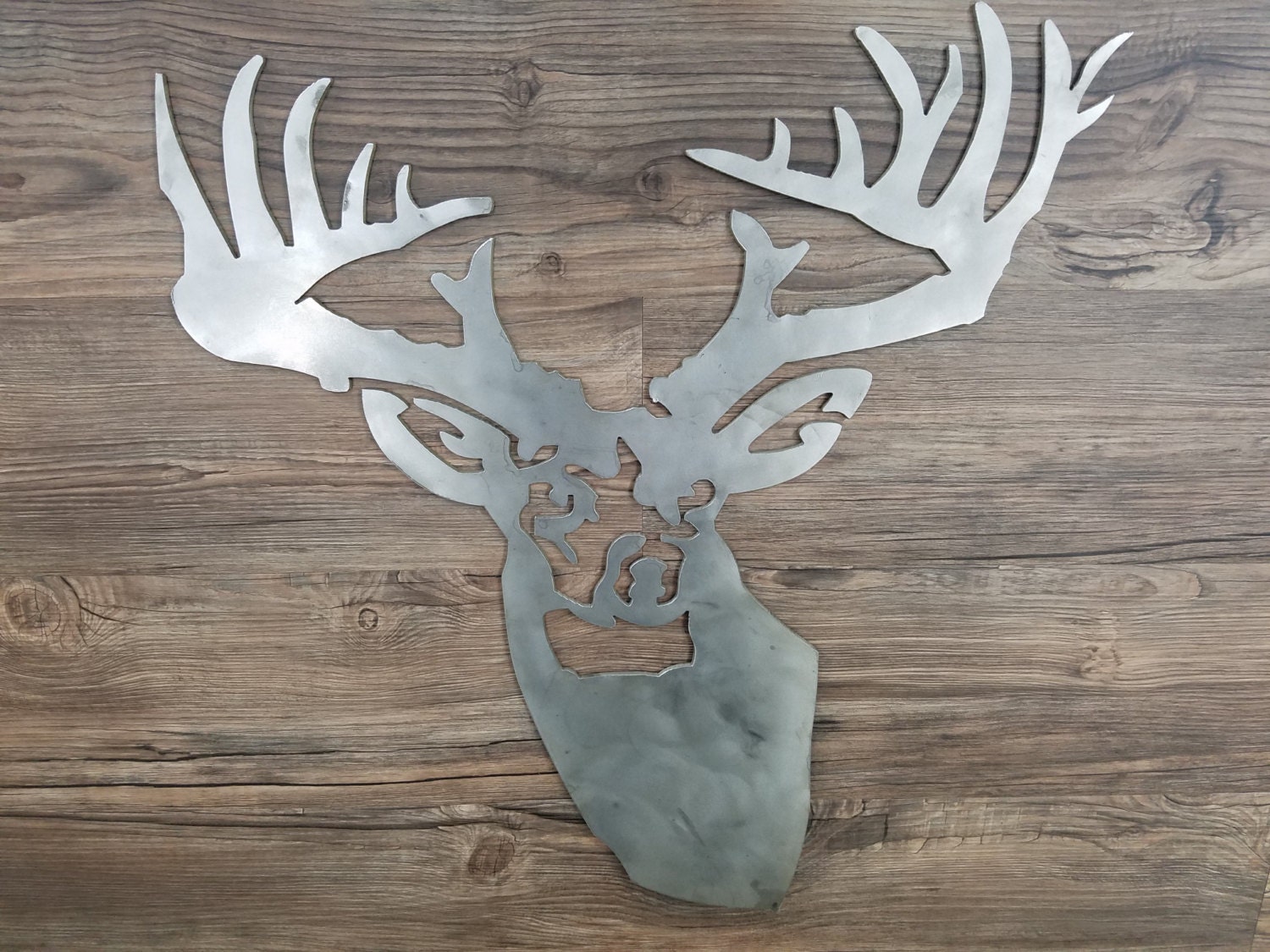 Deer Head Trophy Hunter Home Decor Wall Art Metal Art