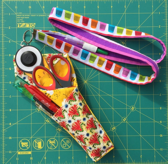 Scissors markers and tools holder lanyard by QuiltessaNatalie