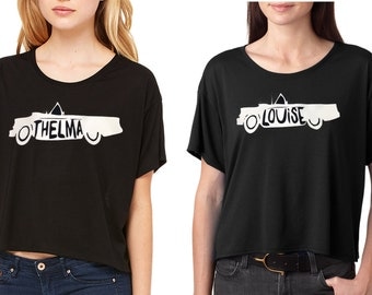 Thelma & Louise Cropped Shirt Set for Friends or Sisters