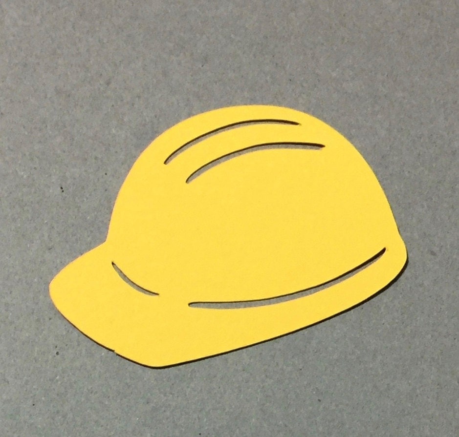Construction Hard Hat Die Cut Cutouts Decorative Confetti