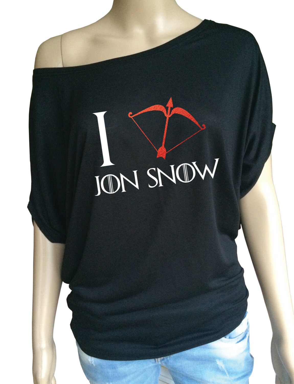 Game of Thrones inspired I love Jon Snow Ladies short Sleeve