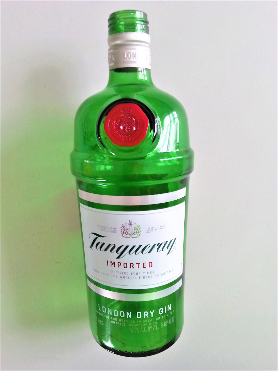 Tanqueray Gin Empty 1 L Bottle from NonesuchWillow on Etsy Studio