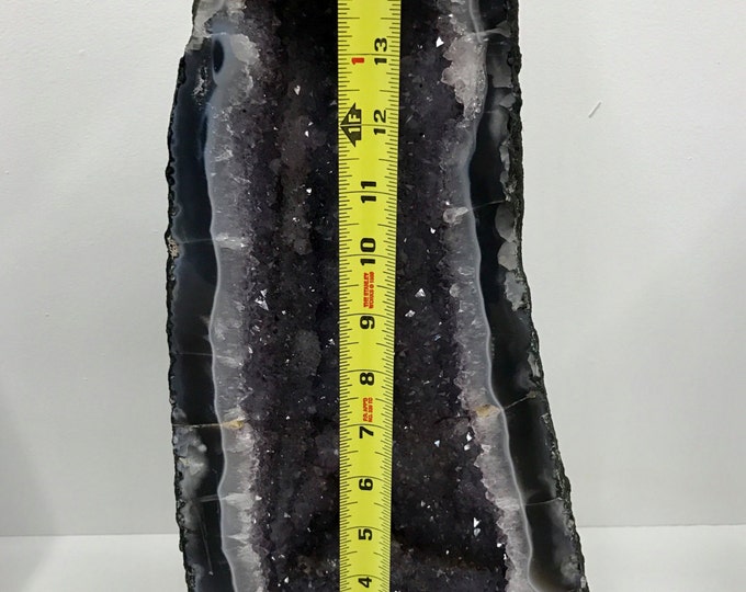 Amethyst Geode Cathedral 15 LBS- 16 Inches tall X 8 Inches Wide- From Brazil Home Decor \ Reiki \ Healing Stones \ Chakra \ Christmas Gift