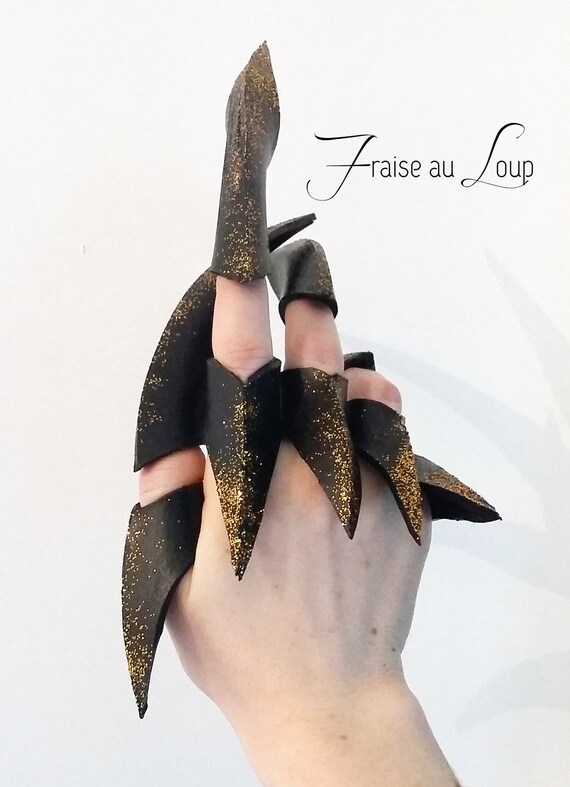 Claws Fingerarmor Large Finger Cosplay Steampunk Edward Scissorhands Fraise au Loup Goth by FraiseauLoupCostumes steampunk buy now online