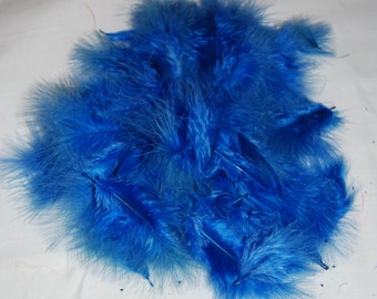 Royal Blue Marabou Feathers For Scrapbooking and Crafting