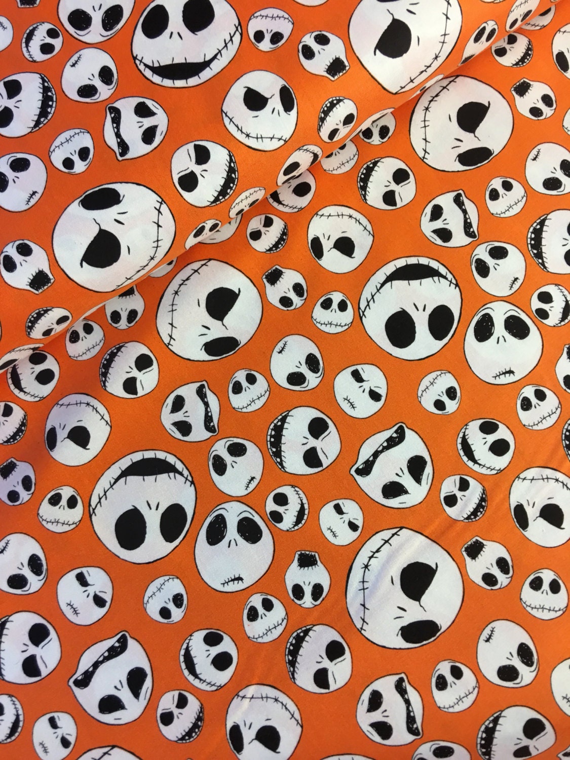 jack skeleton fabric  nightmare before christmas  fabric  fabric bty  material sewing 