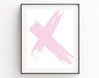 Printable Art | Bedroom Art | Blush Pink | Modern Nursery Art | Gift for Wife | Gift for Sister | Pink Decor | Cross | Gifts for Her
