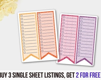 ECLP Planner Double Box Stickers