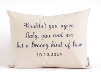 Custom Phrase Pillow, Customized Pillow, Custom Saying, Two Year Anniversary, 2nd Anniversary, Gift for Her, Gift for Him, Valentines Gift