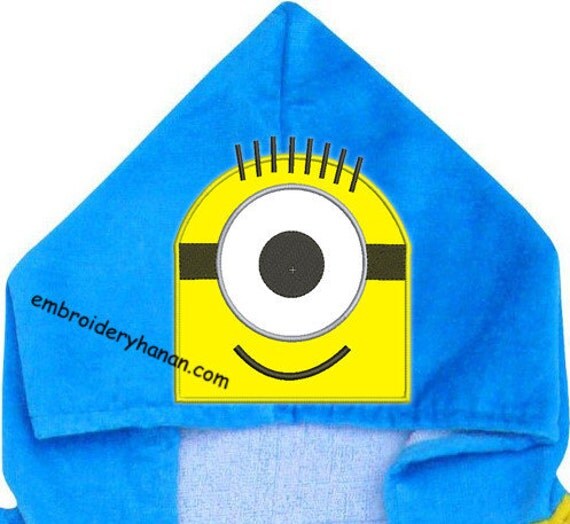Items similar to minion eye nisf face applique design machine