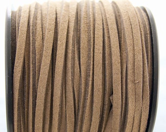 5m suede 3mm Brown #3894