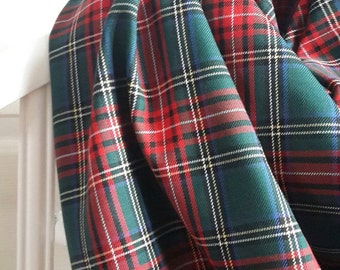 Red Plaid Infinity Scarf - Tartan Plaid Scarf - Fashion Circle Scarf - Gift for her - Fashion Trends accessories - Woman Scarves - Wrap