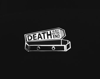 Handmade Nick Cave/Bob Dylan Not the End Coffin Hard Enamel Lapel Pin