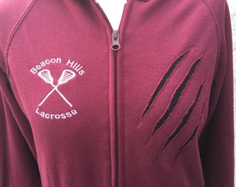 Teen Wolf inspired Lacrosse Hoodie - customized with any name