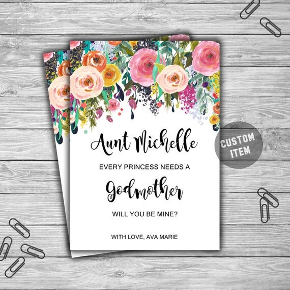 Free Printable Godmother Cards