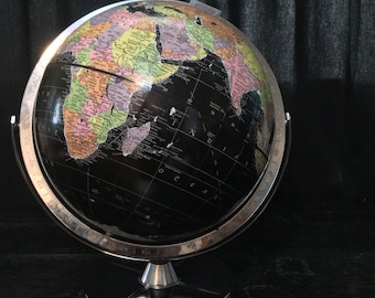 Encyclopedia Britannica Black 12 Inch Globe by Replogle