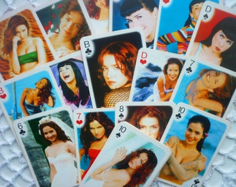 Playing cards deck vintage Natalia Oreiro Singer Actress Girl playing card deck Souvenir card deck Collectible playing cards deck Pop star
