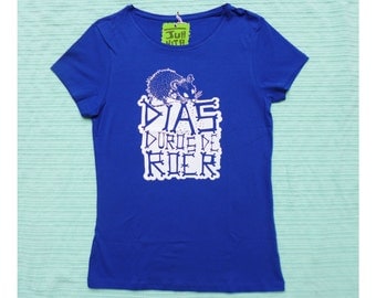 T-shirt "hard of roer" blue
