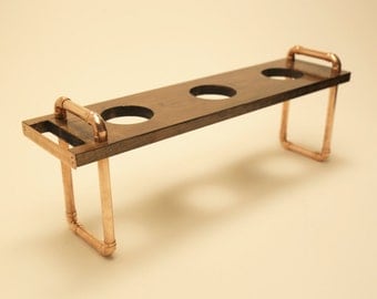Luna+: Handmade Copper and Timber Pour-Over/Drip Coffee Stand, 3 Drip