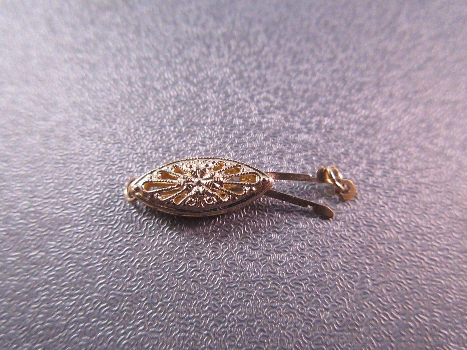 14K Gold Filled Filigree Fish Hook Clasp 1pc from Beadhenge on Etsy Studio