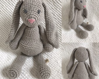 Benjamin the Bunny - Handmade crochet stuffed animal