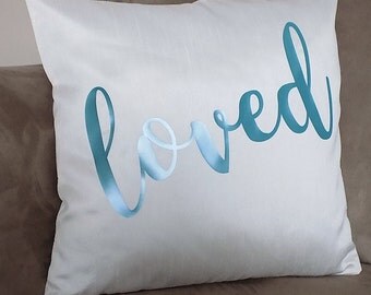 Love pillow cover, i love you pillow, valentine pillow, Decorative throw pillow, throw cushion, loved, pillow cover,