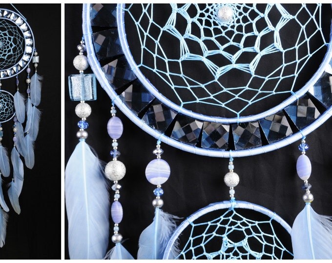 Dreamcatcher Blue mosaic Dream Catcher Large Dreamcatcher New Dream сatcher gift idea dreamcatcher boho dreamcatcher wall handmade gift blue