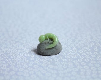 Polymer Clay Lizard Miniature