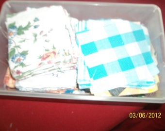 vintage pre-cut quilt-craft pieces-over3 lb