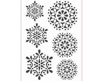 Snowflake stencil | Etsy