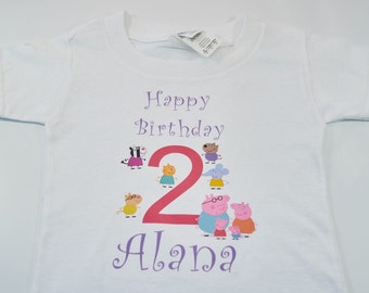 Peppa Pig Shirt, Peppa Pig birthday