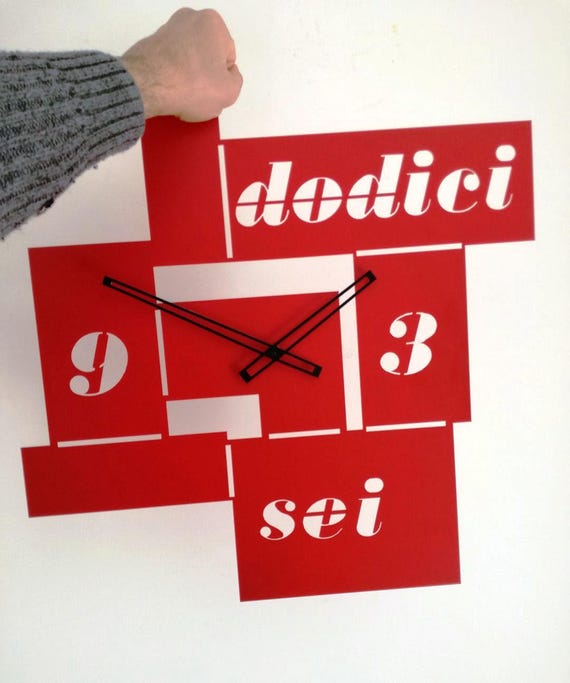 wall clock words & numbers