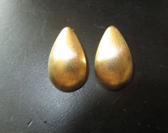 Stainless Steel Tear Drop Gold over Post Earrings Must See!