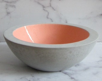 Concrete shell / around/bowl/Bowl/concrete/table accessory/grey/storage/minimal/design/stylish