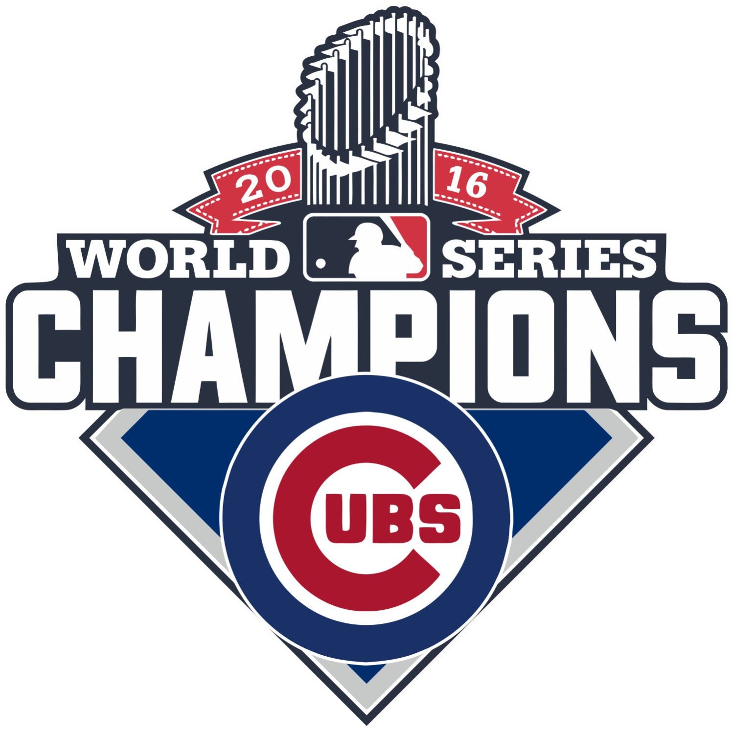 Chicago Cubs World Series 2016 Champions MLB Decal/Sticker