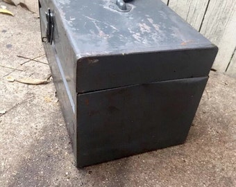 Small Vintage Metal Toolbox