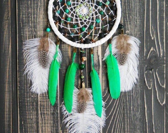 Dream catcher, boho dreamcatcher, Dreamcatchers green and beige, wall hanging, dreamcatchers, green dreamcatcher, wedding decor