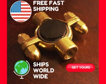 Metal Fidget Spinner | Fidget Spinner | Fidget Toy | Fidget Spinner Metal | Hand Spinner | Spinner ***Hex-Wing Acorn*** (Anxiety Relief)