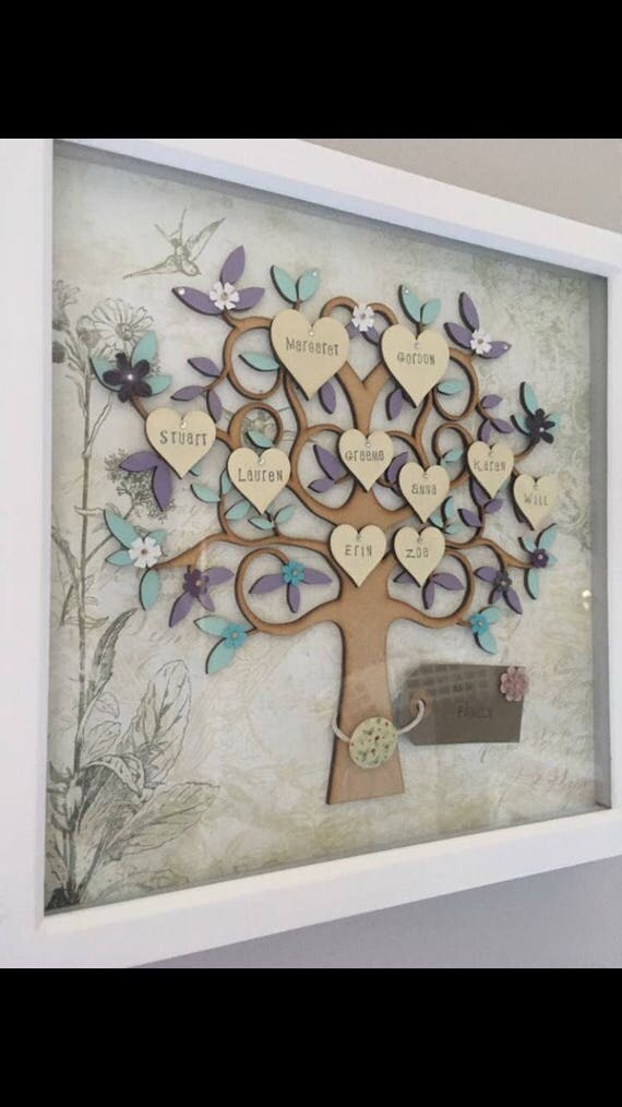 Family Tree, wooden family tree, personalised family tree, hanging wall
